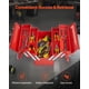 thumbnail image 4 of Caja de herramientas VEVOR Metal de 3 niveles, 5 bandejas y 18 pulgadas con asa y cierre, color rojo, 4 of 9