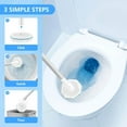 thumbnail image 3 of 1 Pc 1.57" Toilet Bowl Wand Refills, Disposable Toilet Brush Heads, Wall Mounted Scrubber Refill, Cleaner Refill Pads with Most Brushes for and Bathroom Cleaning, Blue, 3 of 7