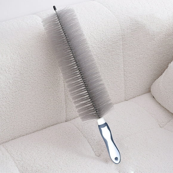 Cepillo para sofás y persianas con cerdas flexibles para limpieza profunda de pelos y polvo de mascotas. Mango ergonómico para facilitar la limpieza de muebles y ventanas. Aestivo | Gris |