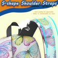 thumbnail image 5 of Butterfly and Watercolor Multicolor Pattern 17" School Backpacks for Teens,Waterproof Oxford Fabric,S-Shape Padded Straps for School,Travel,Hiking,Camping, 5 of 6