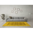 thumbnail image 3 of Ahgly Company Machine Washable Indoor Rectangle Oriental Yellow Traditional Area Rugs, 3' x 5', 3 of 4