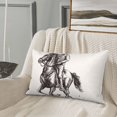 thumbnail image 5 of Rateoe Cowboy Ride A Horse Pattern Pillow Covers with Invisible Zipper(Pillows are not Included) Standard Pillowcases-16"x24", 5 of 6