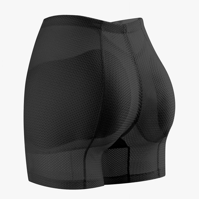 Artefacto de levantamiento de cadera y cadera, ropa interior de trasero falso para mujer, almohadilla de levantamiento de cadera y cadera desmontable delgada, sin costuras, cintura media de