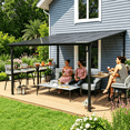 thumbnail image 4 of Leukture 10ft Wall Mounted Lean to Metal Awnings Bar Counter Accessories (No Awning), 4 of 5
