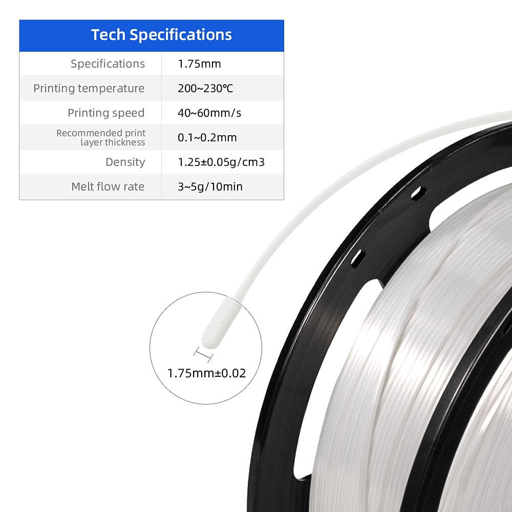 Flashforge Silk PLA Filament 1.75mm, 1KG/2.2lbs Silk PLA 3D Printer Filament, Rainbow Candy
