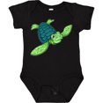 thumbnail image 3 of Inktastic Sea Turtle with Swirls Boys or Girls Baby Bodysuit, 3 of 5