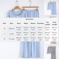 thumbnail image 4 of Jamicy Lounge Sets for Women Solid Color Comfy Ribbed Knit Pajamas Fall Crew Neck Long Sleeve Sleepwear 2 Piece Casual Loungewear, 4 of 9
