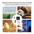 thumbnail image 3 of 1500W Digital Humidity Controller, Timing Air Humidity Controller Humidistat Controller Plug for Reptile Mushroom Greenhouse, Humidity Switch Outlet, 3 of 7