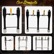 SIMOND STORE Propane Forge Burner Kit, Single Burner for Blacksmithing Furnace Foundry Forge Jewelry Making Raku Kiln Farrier - MS Forge Burner with Hose Valve and Regulator