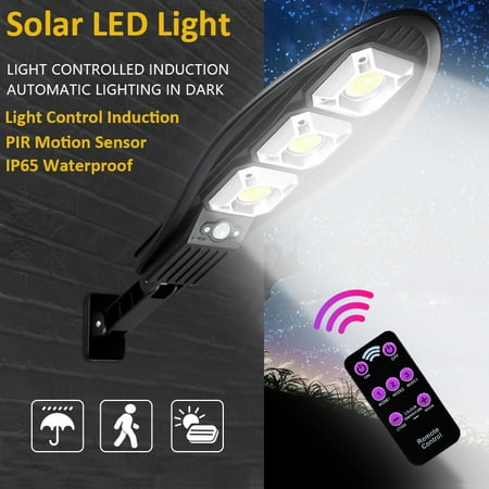 

RTR Solar Light Outdoor Solar Lamp Powered Sunlight Waterproof Pir Motion Sensor Street Light For Garden Decoration 90Cob