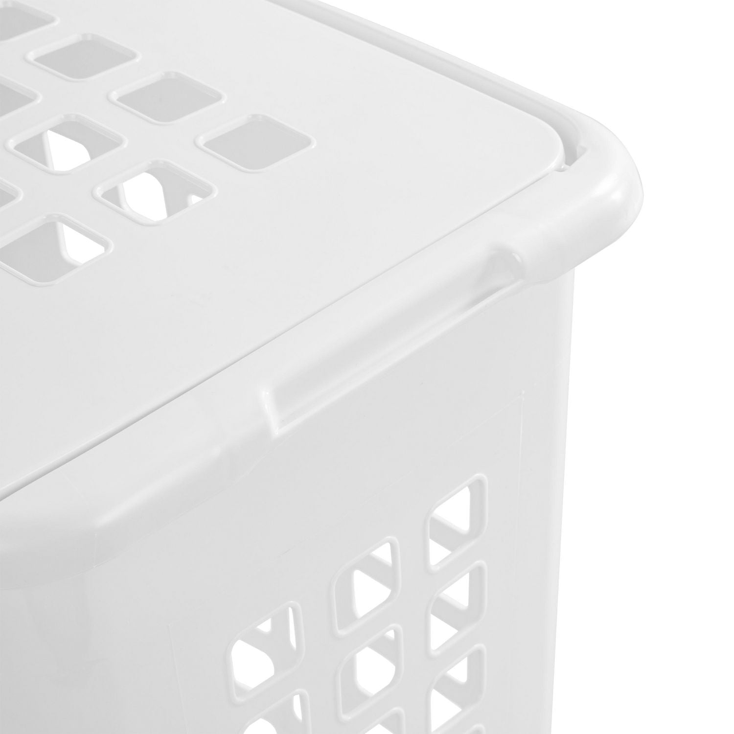 Sterilite Rectangular Laundry Hamper- White