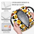 thumbnail image 3 of Rateoe Cow Print Sunflower Pattern Lunch Bag Women, Lunch Box, Lunch Bag, Small Leakproof Lunch Tote Large Capacity Reusable Insulated Cooler Lunch Container, 3 of 6