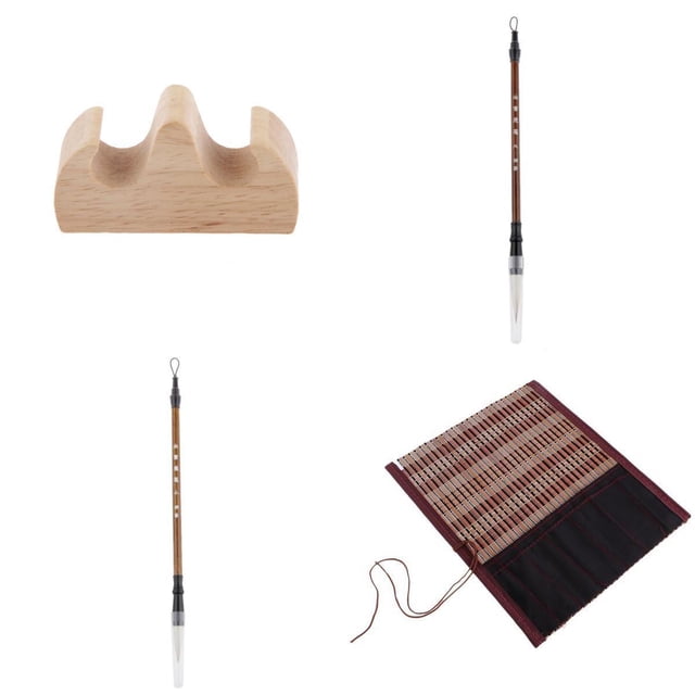 4Pcs Cada Paquete De Caligrafía Incluye Un , Te, Barra, Piedra De Tinta, Soporte Para Bolígrafo (bolígrafo De Tinta De lo, Bolsa De Sunnimix Pincel de caligrafía