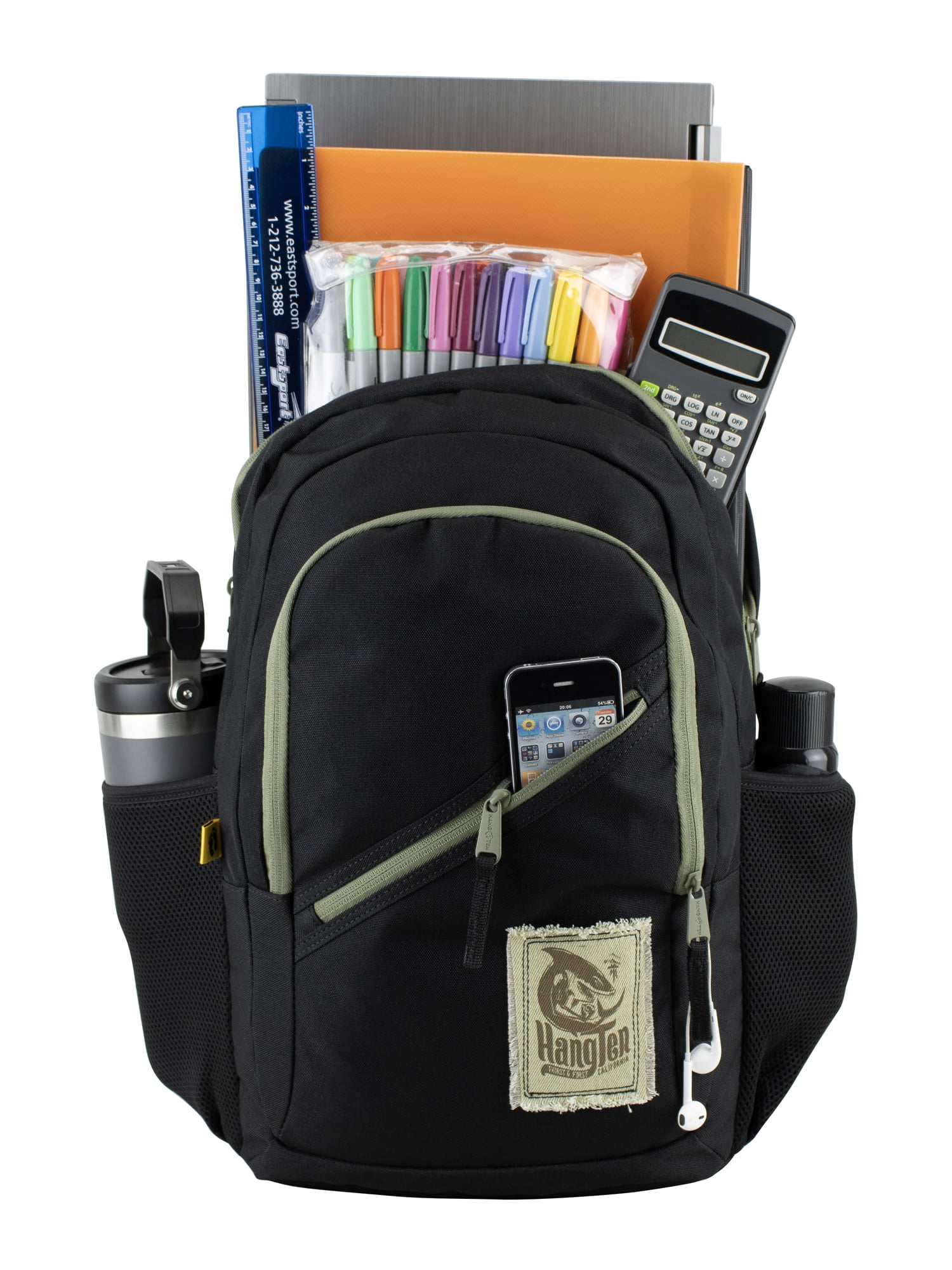 Hang Ten Zen Backpack, Black