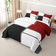thumbnail image 3 of Erosebridal Minimalist Blocks Twin Quilt Set,Colorful Grid Abstract Twin Coverlet Set For Boys,2-Piece, 3 of 7