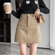 thumbnail image 2 of Minivestido de pana de moda, nueva falda en forma de A para mujer, que adelgaza la cadera, uso diario informal, faldas hippies de cintura alta, de moda, 2 of 4