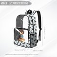 thumbnail image 6 of SEANATIVE Kids Clear Backpack with Front Pocket Adjustable Straps Transparent Clear Bag Girls See Through Travel Stadium School Bags PVC Bookbag, Dachshund Dog Paw Blue, 6 of 7