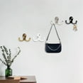 thumbnail image 5 of Coat Hooks Wall Hooks for Hanging, Heavy Duty Double Prong Metal Hook Wall Mounted for Living Room, Bathroom, Kitchen, Bedroom for Coat, Bag, Scarf, Towel, Hat, Key, Cup, 5 of 7