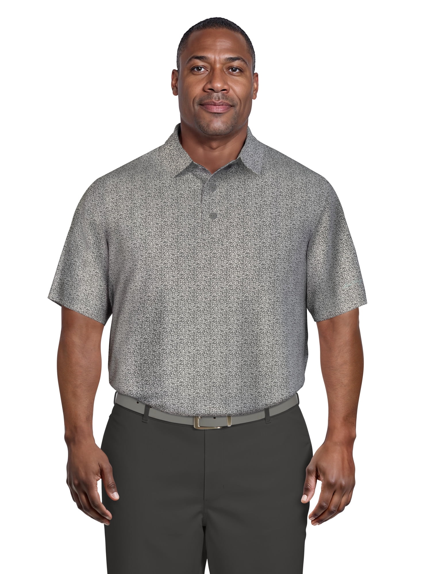 Ben Hogan Men's & Big Men's All Over Floral Printed Golf Polo, Sizes S-5XL