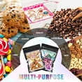 thumbnail image 4 of YunKo 100pcs Holographic Mylar Bags Smell Proof Resealable Packaging Bags for Small Business-Hangover Kit Bags Goodie Bags (Black,4x6INCH), 4 of 5