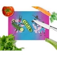 thumbnail image 2 of Caroline's Treasures Hip Hop in Pink Blue Glass Cutting Board Large, 2 of 2