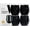 Black with Gold Rim, variant on PLASTICPRO 12 Oz Disposable Stemless Wine Glasses Clear Plastic Cups for Party, 6-Pack