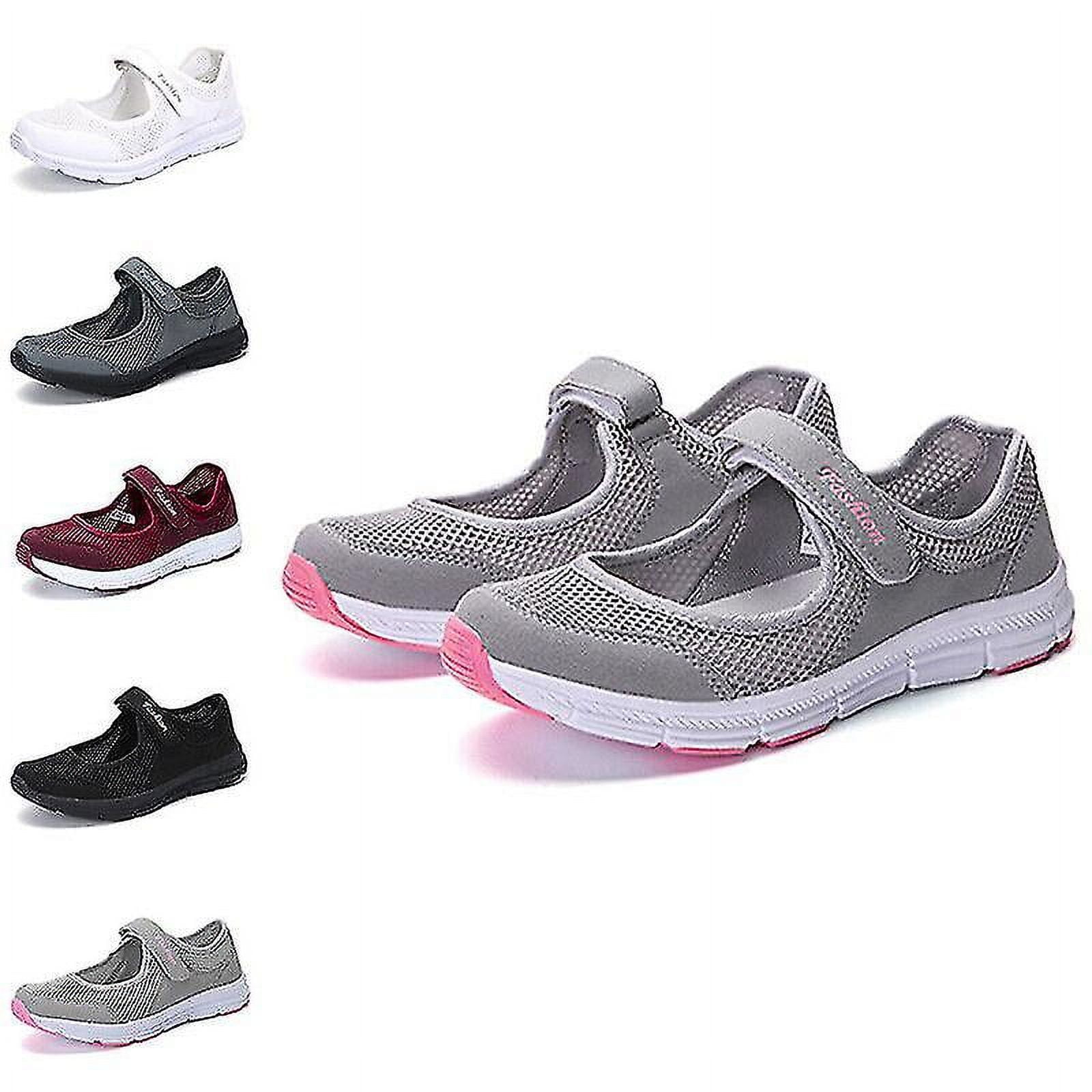 Sandales Mary Jane Larges pour Femmes, Travail, Été, Confortables, Plates, Taille