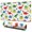 Colorful Dinosaurs Leaves-1, variant on Long Mouse Pads for Desk,Colorful Dinosaurs Leaves Pattern Desk Mats on Top Of Desks, Desk Mouse Pad Extra Large with 3mm Non-Slip Base and Stitched Edge for Gaming,Office,Work,Home 31.5"x11.8"