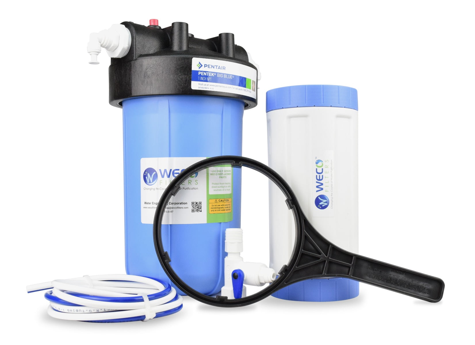 WECO BB-24510 Whole House Big Blue Water Purifier for Sediment Odor Removal Chlorine VOC WECO BB-24510 Whole House Big Blue Water Purifier for Sediment Odor Removal Chlorine VOC