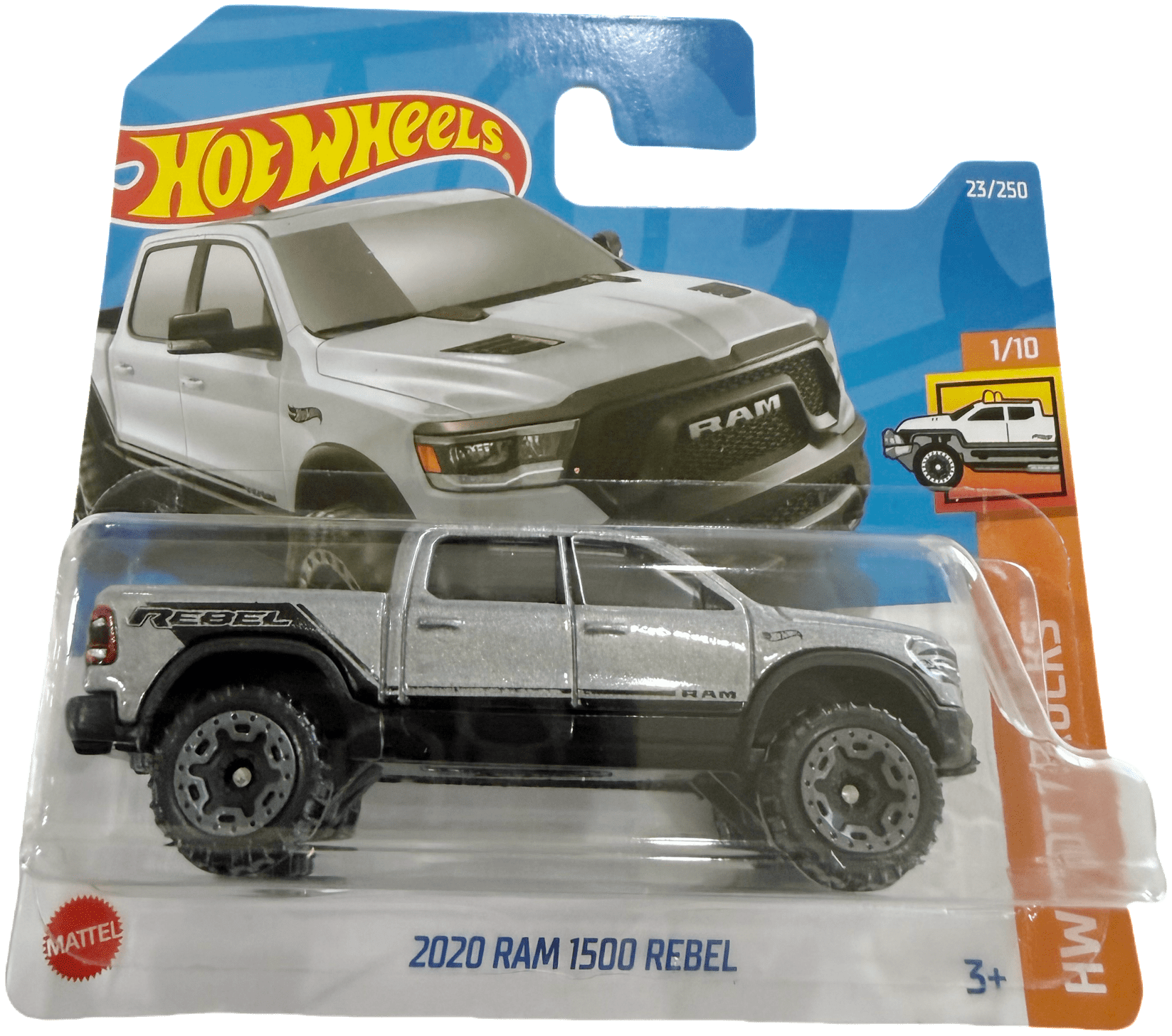 Hot Wheels 10-Pack Hot Trucks - Includes Tesla Cybertruck & '83 Chevy Silverado, 1:64 Scale Die-Cast Vehicles