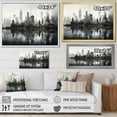 thumbnail image 4 of Designart "Mirage of Urban Skyscrapers I" Architecture Floater Framed Canvas Wall Art, 4 of 7