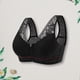 thumbnail image 4 of Conjunto de lencería Sujetador transpirable para mujer, sujetadores de encaje acolchados de soporte alto, ropa interior suave y cómoda para el día a día Kuymtek Negro T 46 para Mujer, 4 of 5