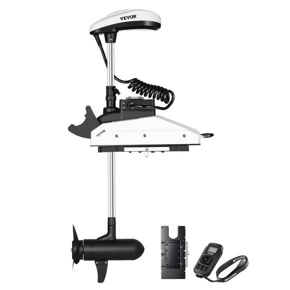 VEVOR 55lb 12V Thrust Electric Trolling Motor Saltwater Trolling Boat Engine 54" Shaft