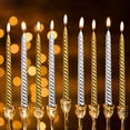 thumbnail image 2 of Candle Peytanger, juego de 12 piezas en espiral, dorado y plateado, 10 pulgadas, 2 of 9
