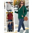 thumbnail image 5 of Gleelist Women's Full Zip Up Hoodie Sweatshirts Plus Size Long Sleeve Oversized Casual Hoodies Sweatshirt Jackets with Pockets(1X-5X), 5 of 8