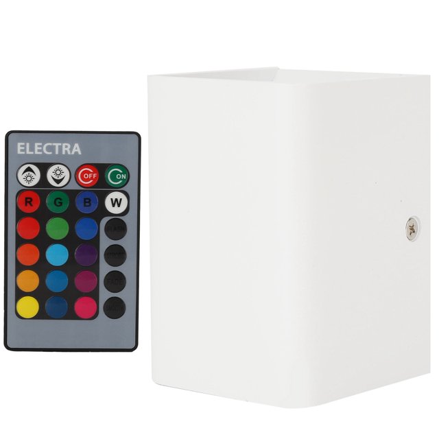 Luz de montaje en pared RGBW, lámpara de pared Lámpara de pared con control remoto RGBW Luz de pared LED la mejor de su clase Jadeshay A