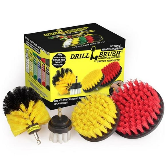 Drillbrush 1025315 Brosse de Perceuse à Poils Métalliques Doux et Moyens 5 Po, Multicolore