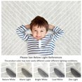 thumbnail image 6 of ZACOO 9'x12' Large Living Room Rug Bedroom Strip Geometric Non-Skid Foldable Machine Washable Modern Farmhouse Indoor Floor Cover Carpet, Light Gray, 6 of 8