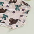 thumbnail image 5 of Baby Girl Summer Swimsuit Sleeveless U Neck Cow Print Ruffle Bathing Suit, 5 of 5