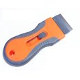 thumbnail image 1 of Juego de espátula de vidrio pequeña retráctil con mango de plástico naranja, herramientas de suministros de hardware, 10 cuchillas JM, 1 of 5