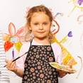 thumbnail image 3 of Red Dog Art Footprint Kids Aprons for Girls and Boys,Adjustable Neck Strap Toddler Aprons for Kids Cooking Baking, 3 of 7