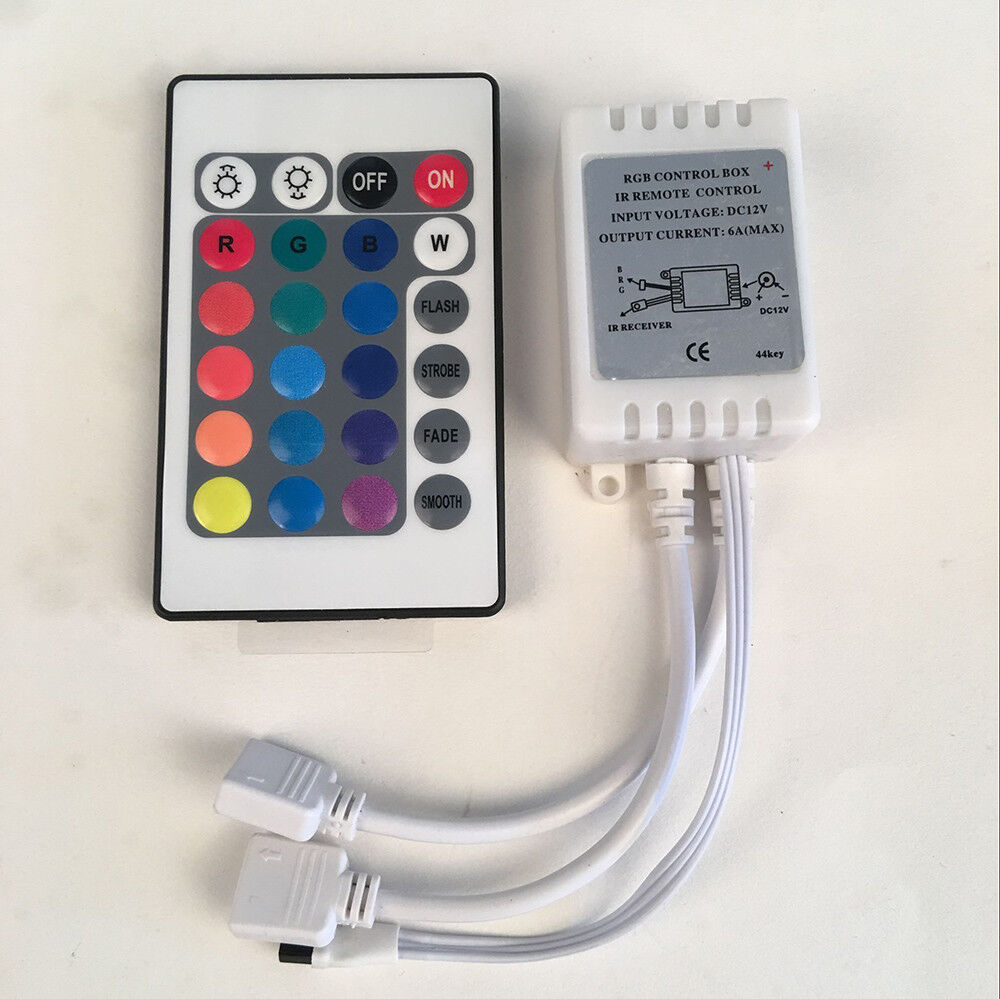 24 44 Key IR Remote Controller DC 12V for RGB LED 3528 5050 SMD Strip ...
