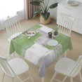 thumbnail image 6 of Sage Green Grey Oil Painting Table Cloth Waterproof Tablecloths, Abstract Modern Geometric Tablecloth Dining Table Cover for Kitchen Party Tabletop Outdoor, Square Tablecloth 60x60 Inch, 6 of 9