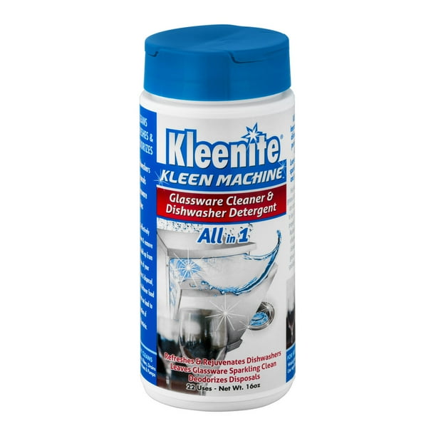 Kleenite Kleen Machine Glassware Cleaner, Dishwasher Detergent 16 Oz
