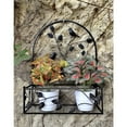 thumbnail image 6 of Hi-Line Gift Ltd. Black Metal Hanging Plant Holder 2 Pcs Set Outdoor Wall Decor, 6 of 6