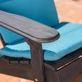 thumbnail image 4 of Christopher Knight Home Malibu Outdoor Acacia Wood Folding Adirondack Chairs with Cushions (Set of 2) by, 4 of 5