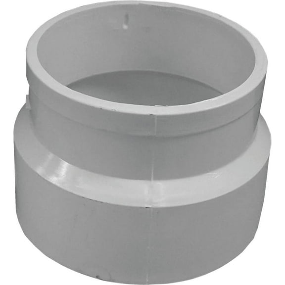 Charlotte Pipe 4 in. Hub x 4 in. Dia. Hub PVC Pipe Adapter2