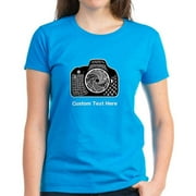 Cafepress Personalized Customized Camera Original Art Women's Dark T-Shirt