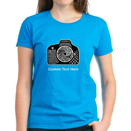 Cafepress Personalized Customized Camera Original Art Women's Dark T-Shirt