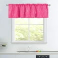 thumbnail image 4 of Kitchen Curtains 36 Inch Length Sets with Valance, 3 Piece Rod pocket Thermal Insulated Room Darkening Blackout Curtains For Kitchen, Bedroom And Bath Room(52X18+26X36 Inch, Raspberry,3 Pieces), 4 of 6